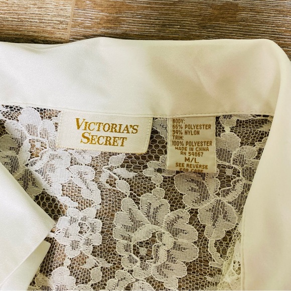 Vintage Victoria’s Secret Gold Label Button Down with Sleeves Size M/L - Picture 4 of 8
